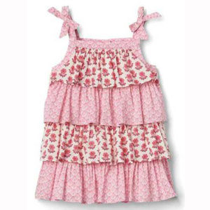 Baby Gap NWT Floral Tier Bow Sun Dress 0-3 Months